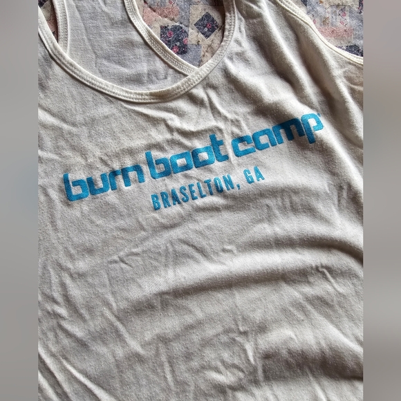Next Level Apparel Tops - Burn Boot Camp Tank Top in White